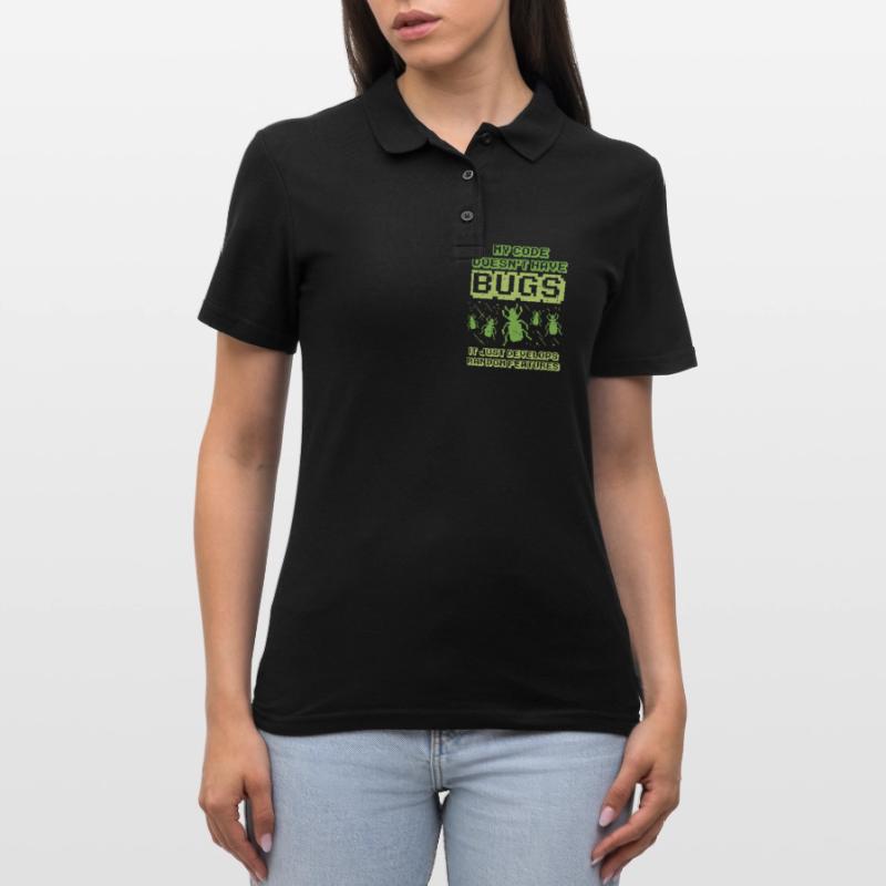 Code Bug Test Programmer Developer Developer Polo Femme