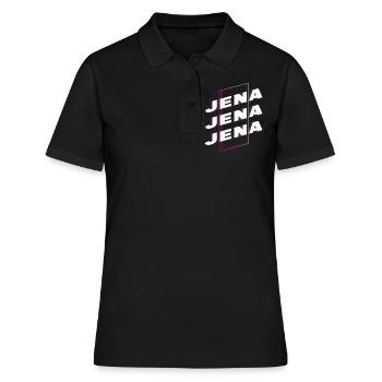 Jena Allemagne City Font Skyline Accueil - Polo Femme - noir - Devant - Ailine (174cm)