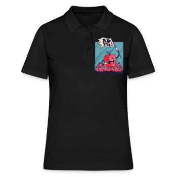 Révolution d'Apple soulèvement de cadeau de fruits de pommes - Polo Femme - noir - Devant - Ailine (174cm)