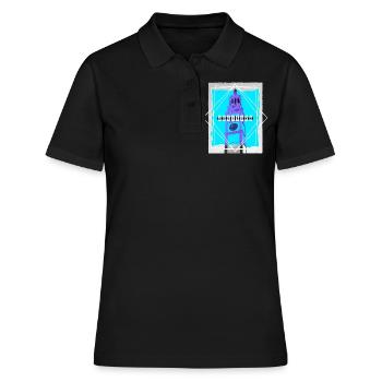 Augsburg Allemagne Ville Skyline Accueil Amour - Polo Femme - noir - Devant - Ailine (174cm)