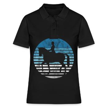 Dressage Cavalier de dressage Cheval d’équitation - Polo Femme - noir - Devant - Ailine (174cm)