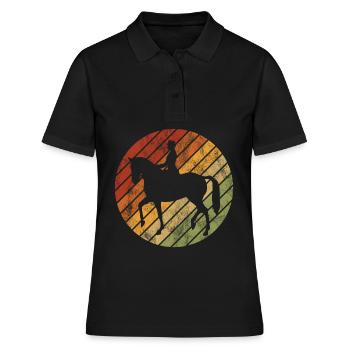 Dressage Cavalier de dressage Cheval d’équitation - Polo Femme - noir - Devant - Ailine (174cm)