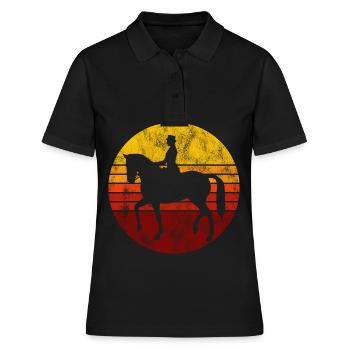 Dressage Cavalier de dressage Cheval d’équitation - Polo Femme - noir - Devant - Ailine (174cm)