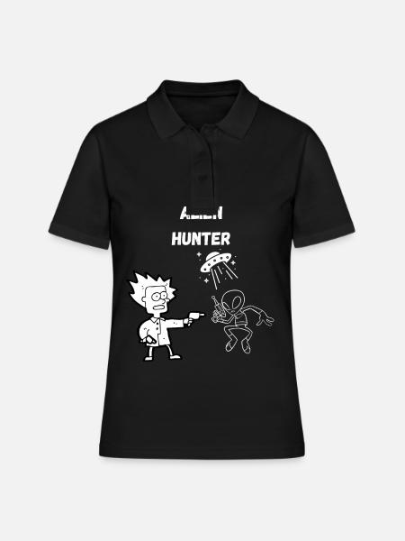Alien Hunter 2.0 - Women's Polo Shirt - black