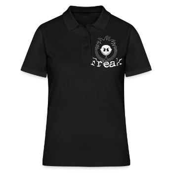 Freak Design Logo - Polo Femme - noir - Devant - Ailine (174cm)