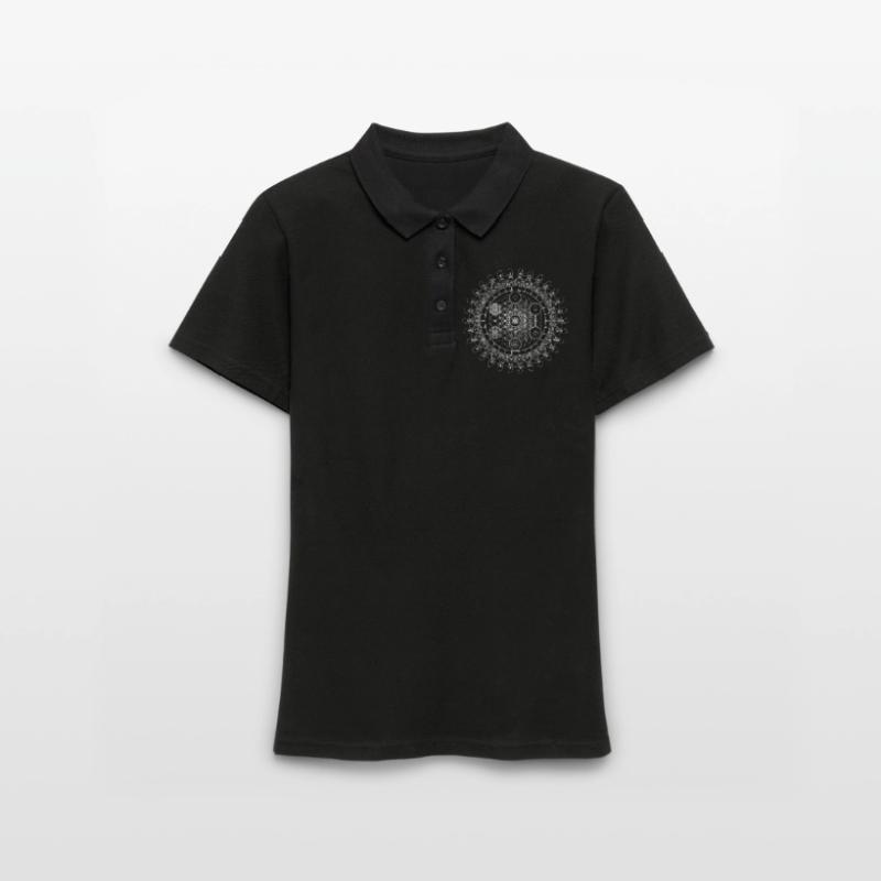 Évolution géométrique de l'oeil sacré de la fleur de Metatron Polo Femme