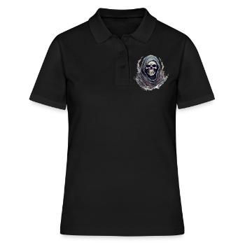 Déguisement de squelette d’Halloween - Polo Femme - noir - Devant - Ailine (174cm)