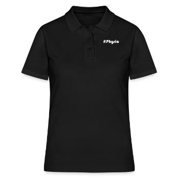 Rehasport - #Physio - Frauen Polo Shirt - Schwarz - Vorne - Ailine (174cm)