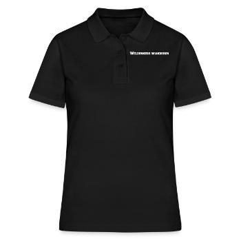 Camping - Wilderness hikers - Women's Polo Shirt - black - Front - Ailine (174cm)