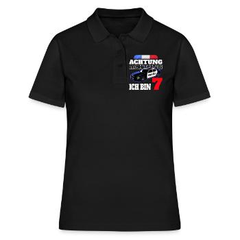 7. Geburtstag Polizei Polizist Junge Sohn Geschenk - Frauen Polo Shirt - Schwarz - Vorne - Ailine (174cm)