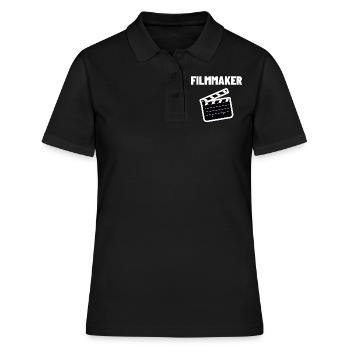 Cinéaste Vidéaste Cinéaste Cinéma TV Cadeau - Polo Femme - noir - Devant - Ailine (174cm)