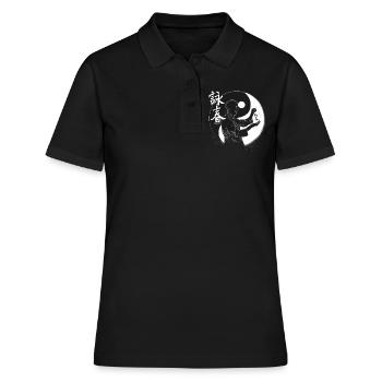 WingTsun Kung Fu - Frauen Polo Shirt - Schwarz - Vorne - Ailine (174cm)