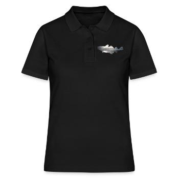 Cod fishing Norway - Women's Polo Shirt - black - Front - Ailine (174cm)