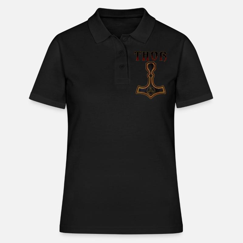 Mjölnir Thor - Polo Femme - noir