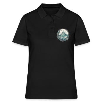 Nature Aventure Randonnée Camping Design - Polo Femme - noir - Devant - Ailine (174cm)