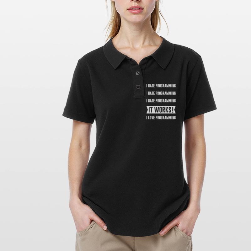 Programmierer - I HATE PROGRAMMING Frauen Polo Shirt