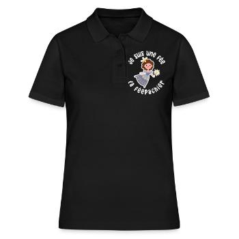 Ich bin eine Fee Die Fee Pachier Fee - Lustiger Humor - Frauen Polo Shirt - Schwarz - Vorne - Ailine (174cm)
