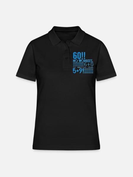Happy 60th birthday!!! - Women's Polo Shirt - black