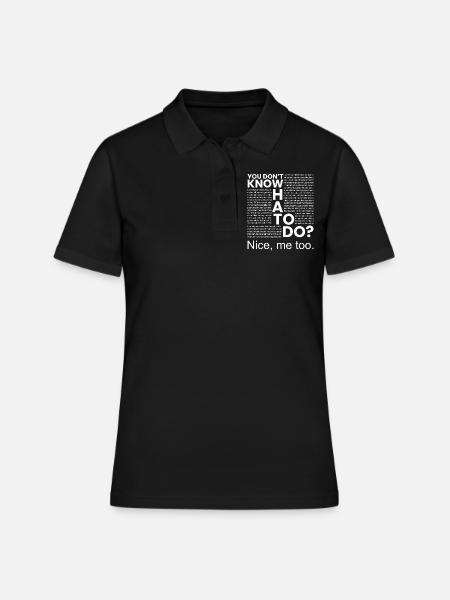 Time to hang out - Women's Polo Shirt - black