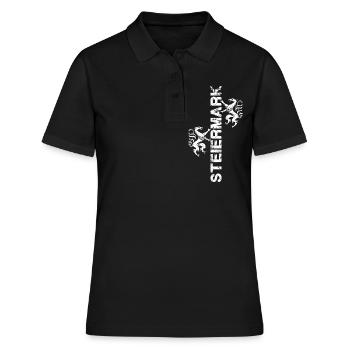 Steiermark - Frauen Polo Shirt - Schwarz - Vorne - Ailine (174cm)
