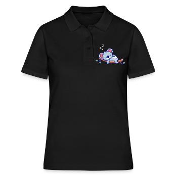 Koala Dormir - Polo Femme - noir - Devant - Ailine (174cm)