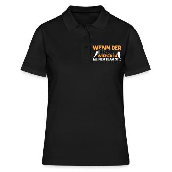 Wenn ich wieder den TROLL habe... - Frauen Polo Shirt - Schwarz - Vorne - Ailine (174cm)