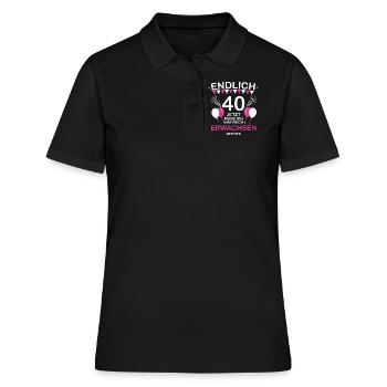 Endlich 40 Jetzt Muss Not at night Erwachsen werde - Polo Femme - noir - Devant - Ailine (174cm)