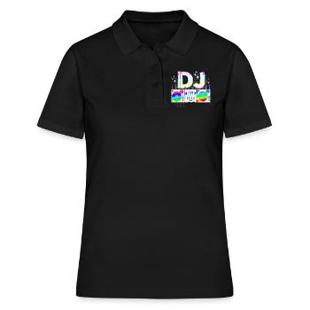DJ Djing Disc Jockey Disc Jockey Cadeau De Fête - Polo Femme - noir - Devant - Ailine (174cm)