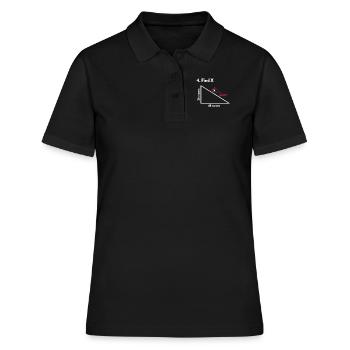 Mathe Lehrer Mathematik Rechnen Schule Geschenk - Frauen Polo Shirt - Schwarz - Vorne - Ailine (174cm)