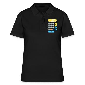 Mathe - Frauen Polo Shirt - Schwarz - Vorne - Ailine (174cm)