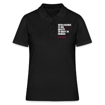 Cadeau scientifique intelligent scientifique - Polo Femme - noir - Devant - Ailine (174cm)