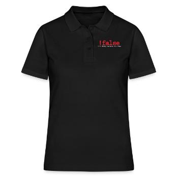 Programmierer - Frauen Polo Shirt - Schwarz - Vorne - Ailine (174cm)