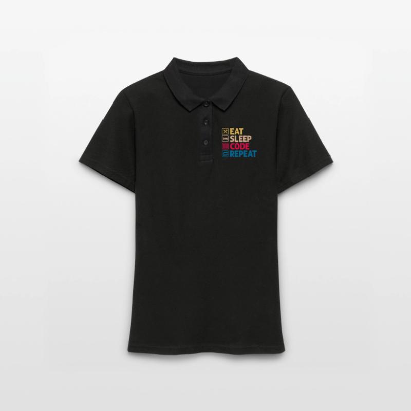 Programmierer Code Informatik Coder Geschenk Frauen Polo Shirt