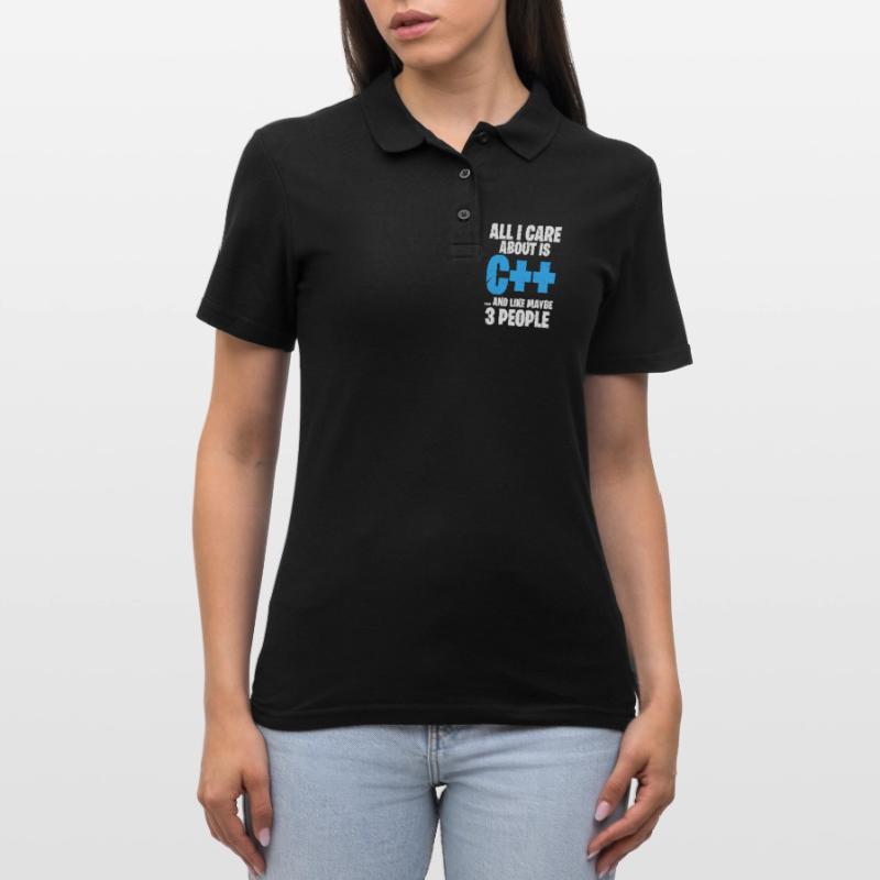 Programmer C ++ Code Coder Programming Women's Polo Shirt
