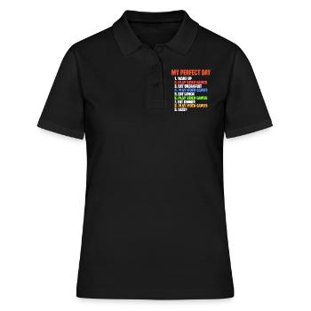 Gaming - Polo Femme - noir - Devant - Ailine (174cm)
