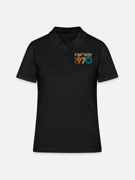 Millésime 1970 - Polo Femme - noir