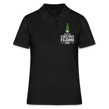 Pyjama de Noël Pyjama Chemise de nuit - Polo Femme - noir - Devant - Ailine (174cm)