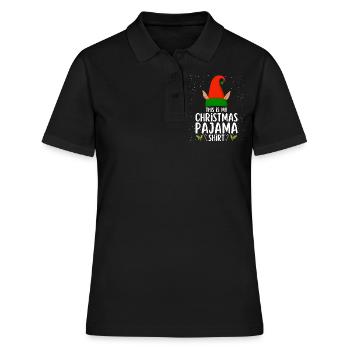 Pyjama de Noël Pyjama Chemise de nuit - Polo Femme - noir - Devant - Ailine (174cm)
