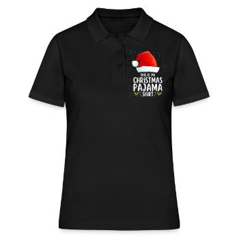 Pyjama de Noël Pyjama Chemise de nuit - Polo Femme - noir - Devant - Ailine (174cm)