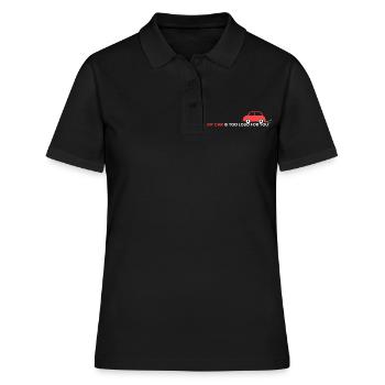 ma voiture est trop bruyante pour vous - Polo Femme - noir - Devant - Ailine (174cm)