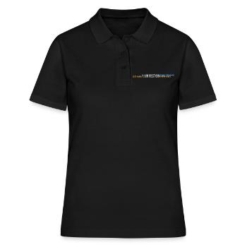 Wal Investor=Diamentenhand - Frauen Polo Shirt - Schwarz - Vorne - Ailine (174cm)