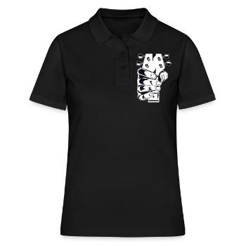 Basse électrique - Guitare électrique - Polo Femme - noir - Devant - Ailine (174cm)