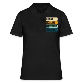 Parachutisme Ciel Chute libre - Polo Femme - noir - Devant - Ailine (174cm)