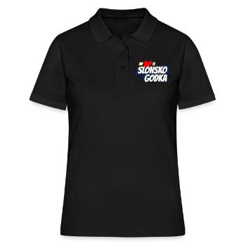Schlesier mit slonsko godka - Frauen Polo Shirt - Schwarz - Vorne - Ailine (174cm)