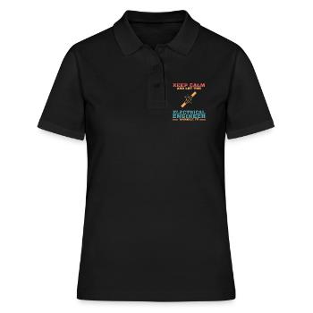 Funny Electrical Engineering Quote for Electrical - Women's Polo Shirt - black - Front - Ailine (174cm)
