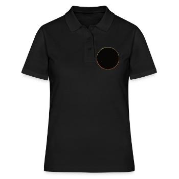 Éclipse solaire - Polo Femme - noir - Devant - Ailine (174cm)