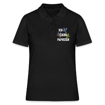 Perroquet Bird Lover Animal Birds Déclaration - Polo Femme - noir - Devant - Ailine (174cm)