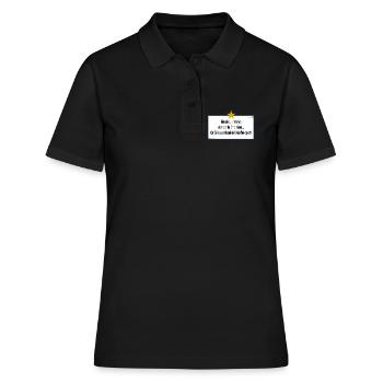Je me parle à moi même - Polo Femme - noir - Devant - Ailine (174cm)