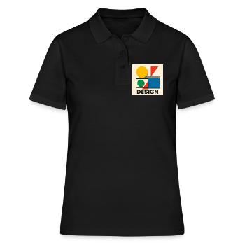 Geometrie Bauhaus Farbige Komposition - Frauen Polo Shirt - Schwarz - Vorne - Ailine (174cm)