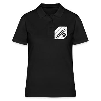 Seringue vétérinaire - Polo Femme - noir - Devant - Ailine (174cm)